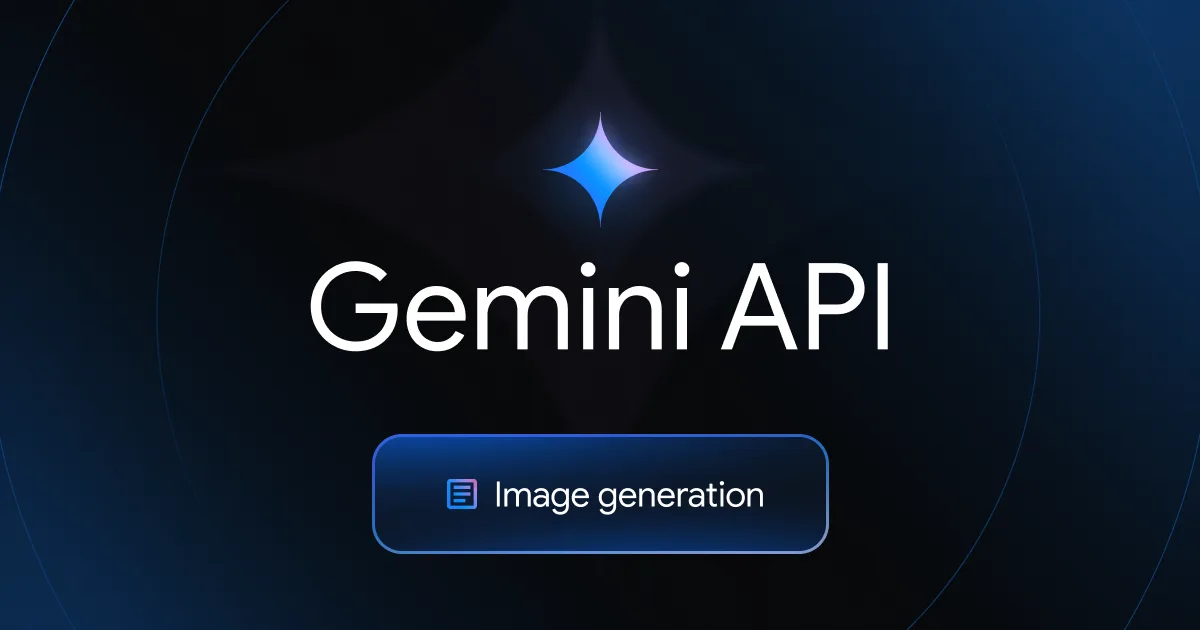 Gemini API 이미지 생성 문서 대표 이미지
